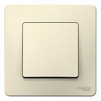 Выключатель 1-клавишный BLANCA, скрытый монтаж, молочный | код. BLNVS010102 | Schneider Electric